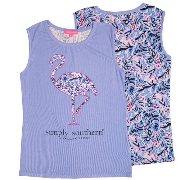 Simply Southern tank top flamingo 🦩 - Picture 2 of 7